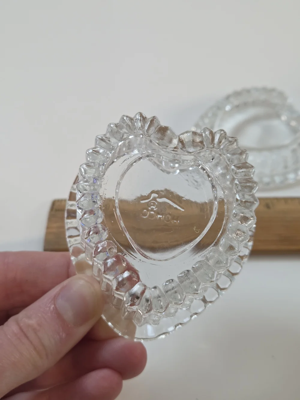 Clear Heart-Shaped Glass Trinket Box - Home Accents